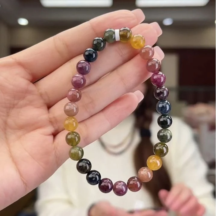 01420607碧玺/未镶嵌7mm+碧玺单圈多样性发货7