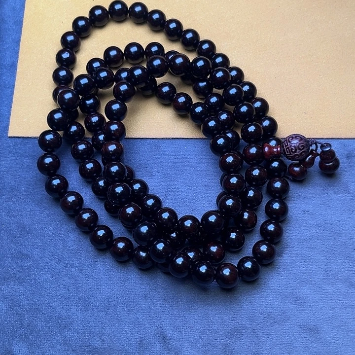 小叶紫檀手串/手链1.0*108泥料手串