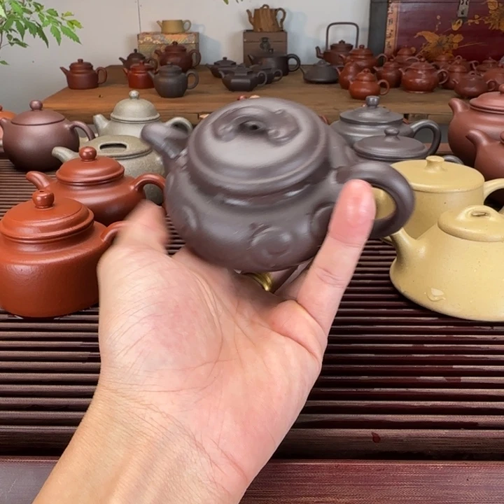 茶壶紫砂天青泥仿古如意