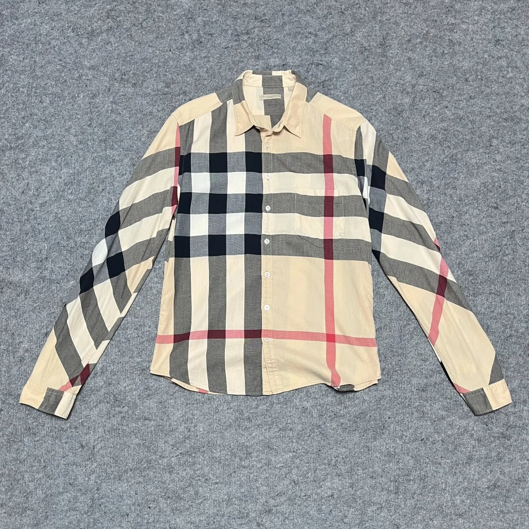 99新 BURBERRY/博柏利 burberry博柏利/经典格纹衬衫/尺码L/99新
