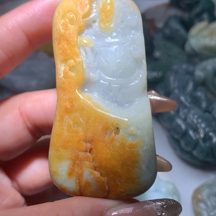 翡翠未镶嵌颈饰保真天然A货翡翠