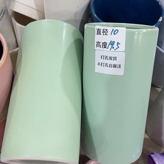 多肉绿植陶瓷花盆9.9包邮，有孔