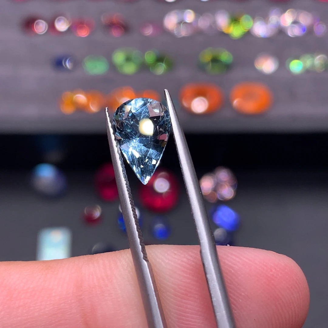 海蓝宝石裸石未镶嵌2ct圣玛利亚