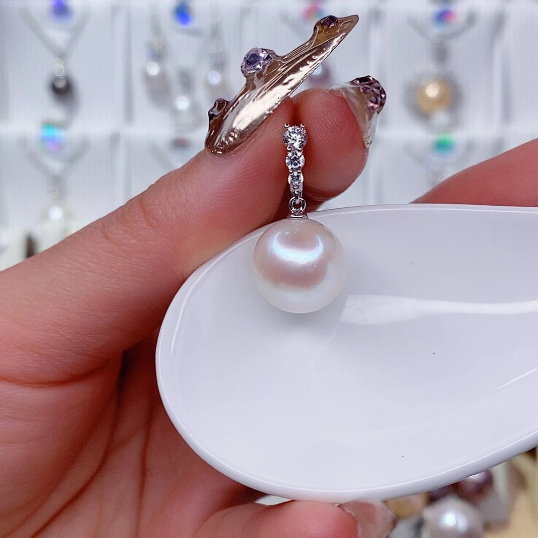 吊坠(赠链)银S925镶嵌淡水珍珠