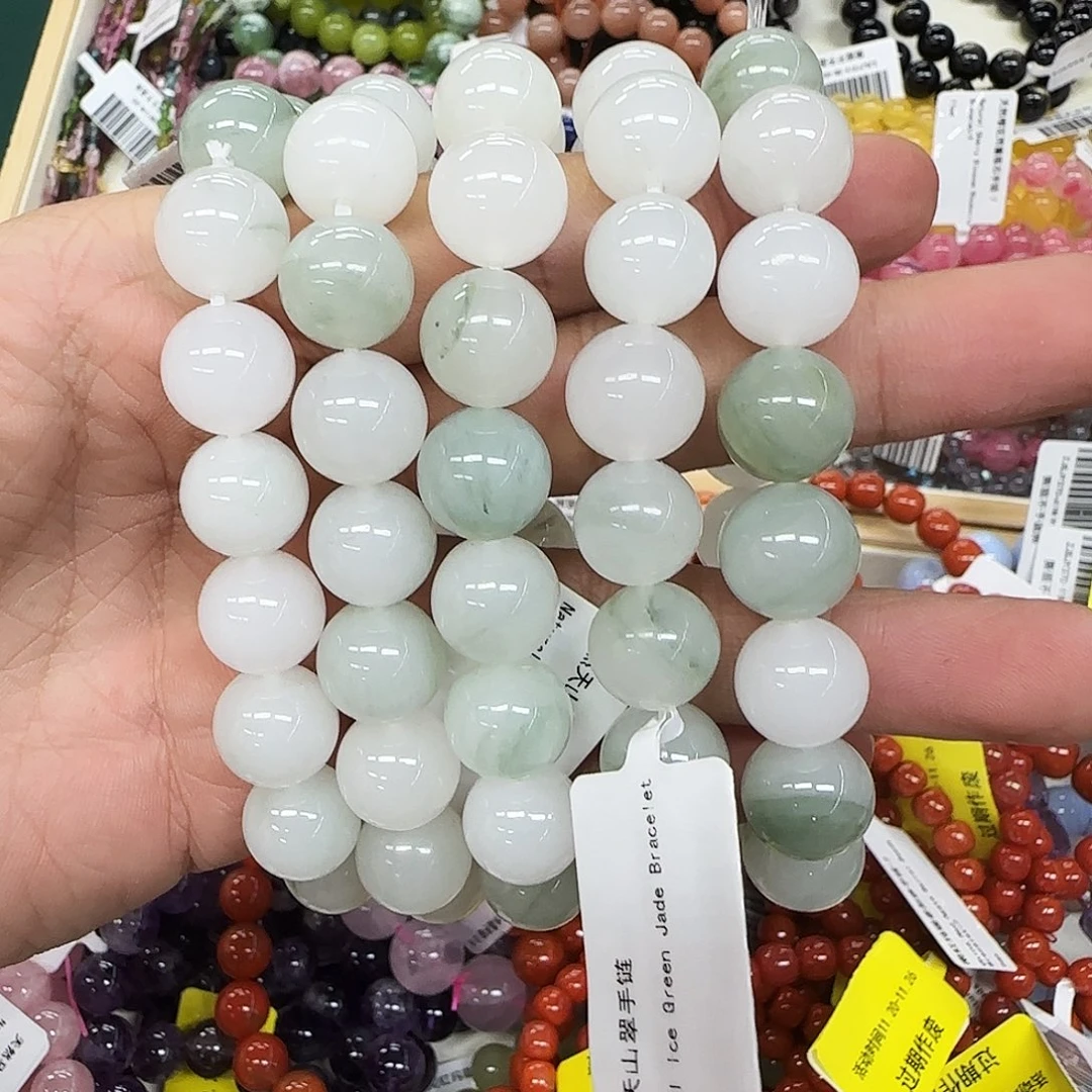 玛瑙/玉髓未镶嵌手链卡12 天山翠