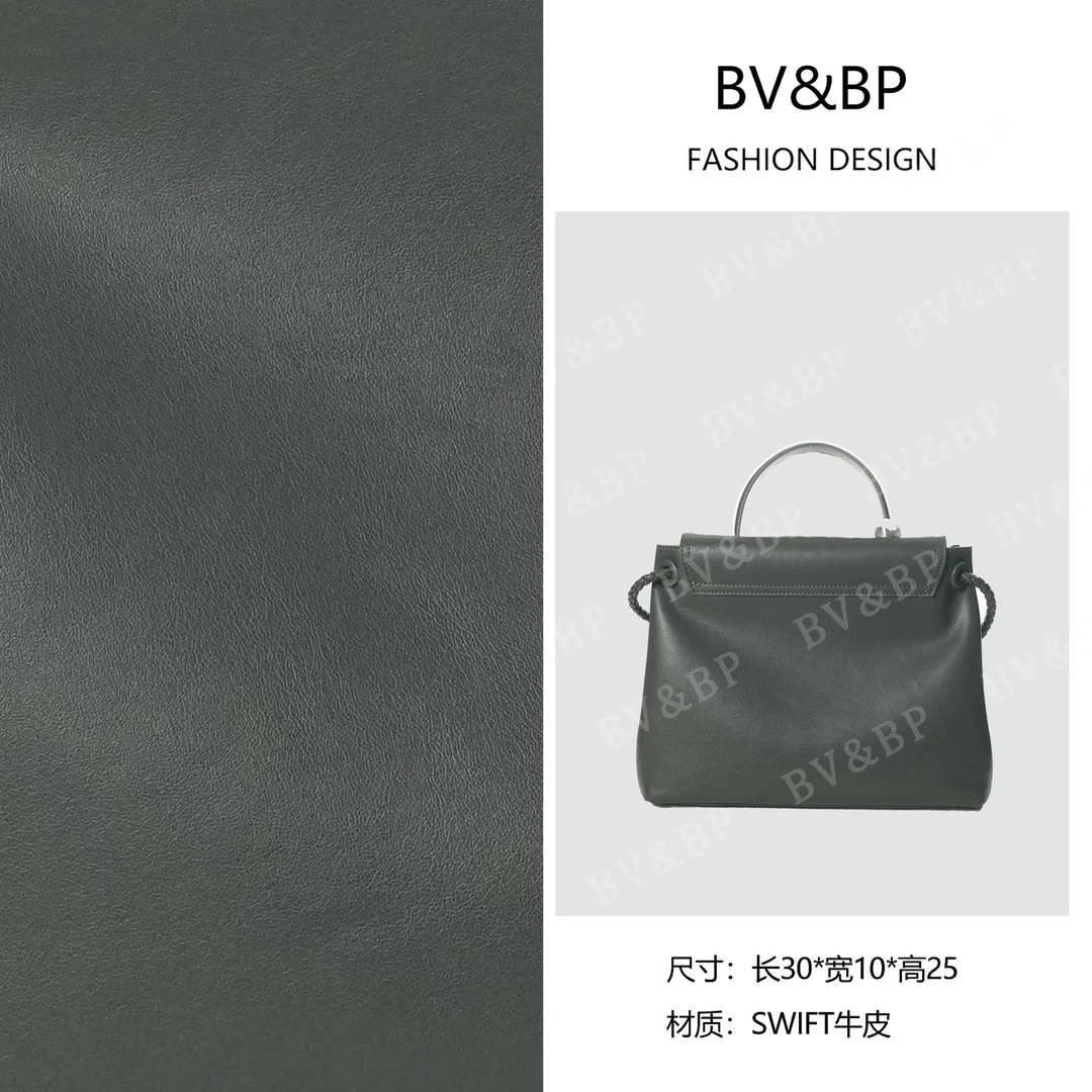【晞晞专属】原创设计 真皮高定手提单肩包  BV80521-闪电灰