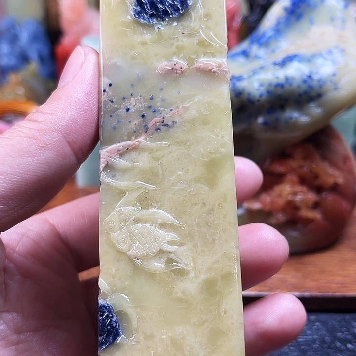 日***辉青田石所见即所得