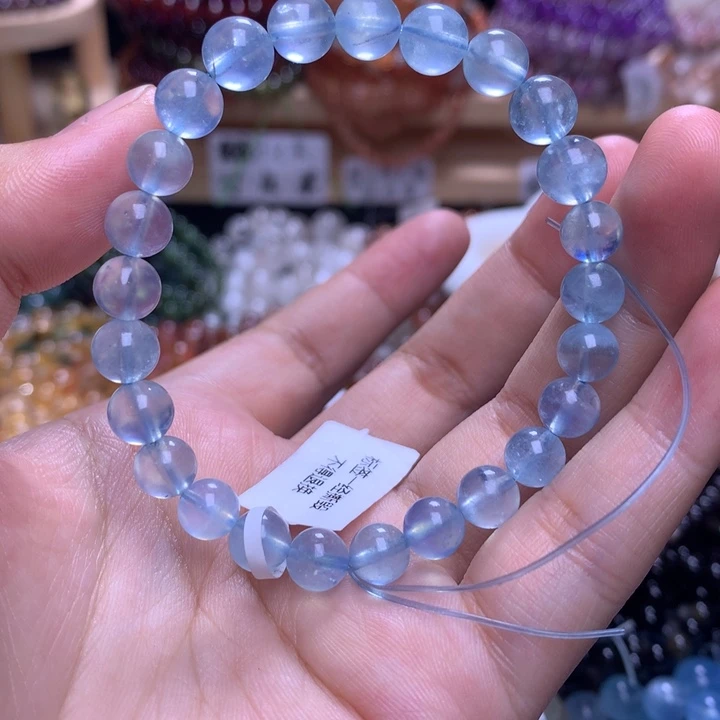 未镶嵌手串水晶7.5海蓝宝