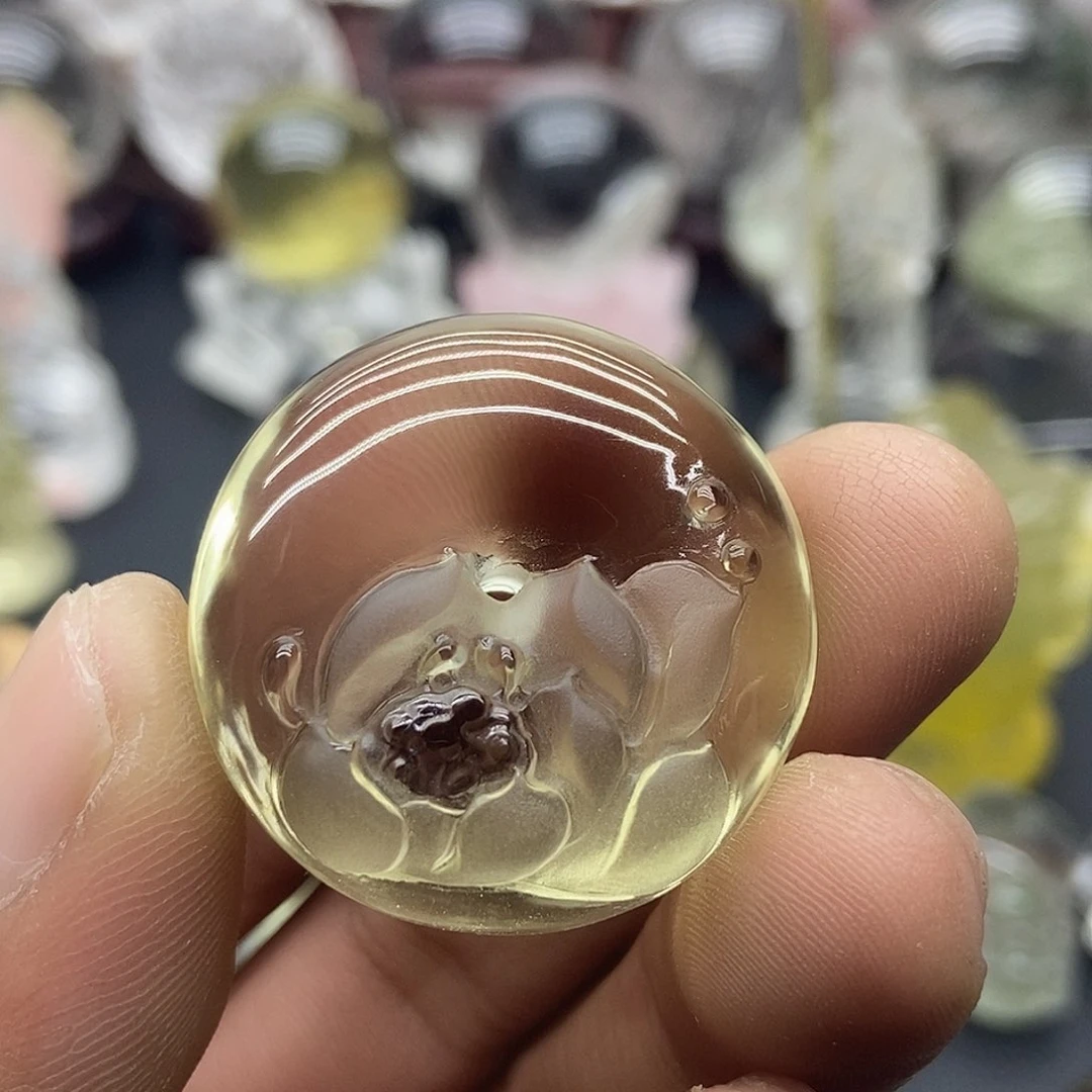 水晶摆件未镶嵌迎**开吊坠