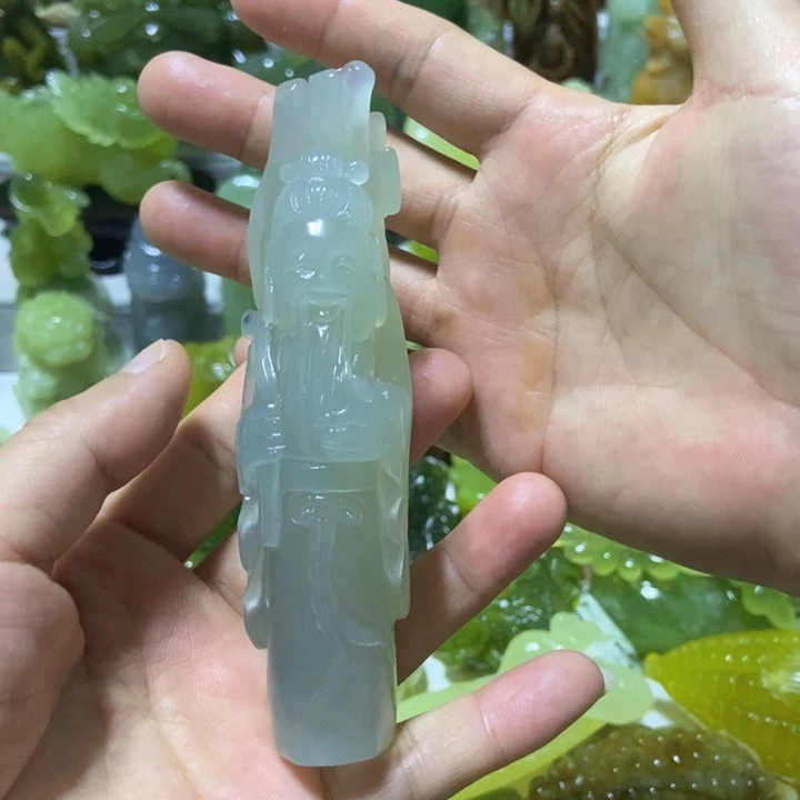【闪购商品】未镶嵌蛇纹石玉把件