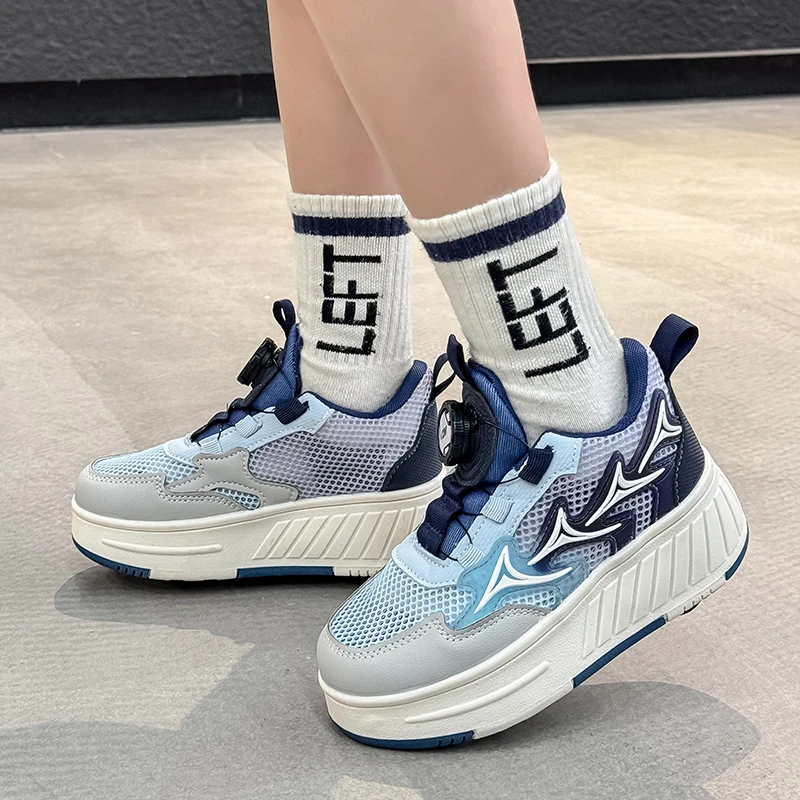 男童鞋暴走鞋夏季2025新款儿童运动溜冰鞋青少年四轮变形鞋可鞋子