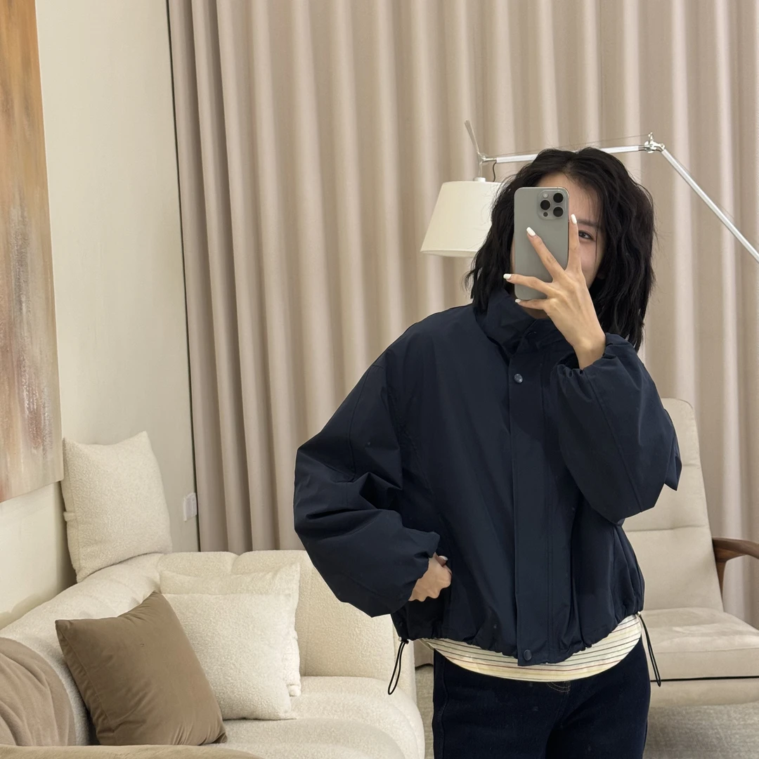 喜樂 2025立领纯色外套春季新款时尚百搭休闲简约潮流女外搭上衣
