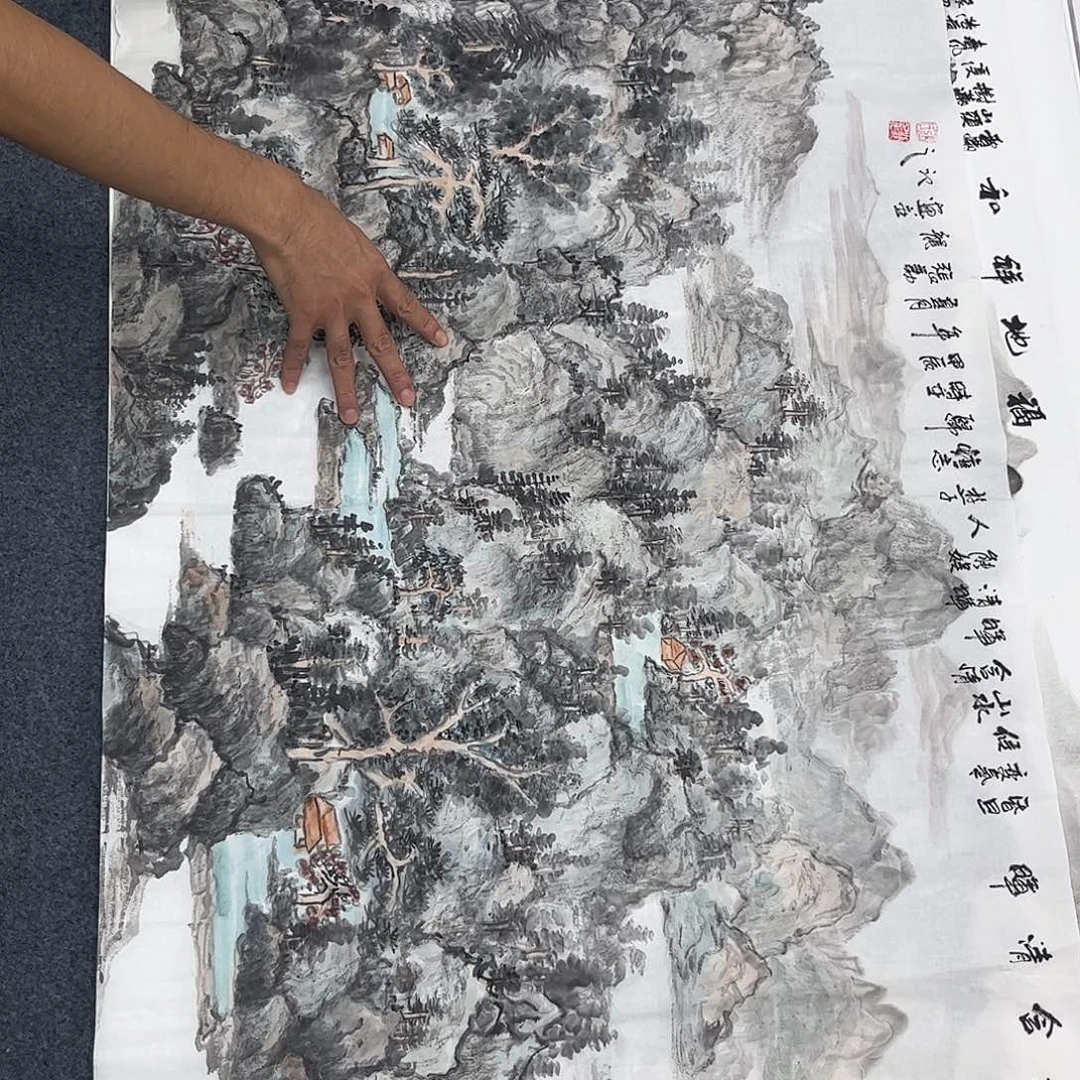 国画纯手绘宣纸国画作品