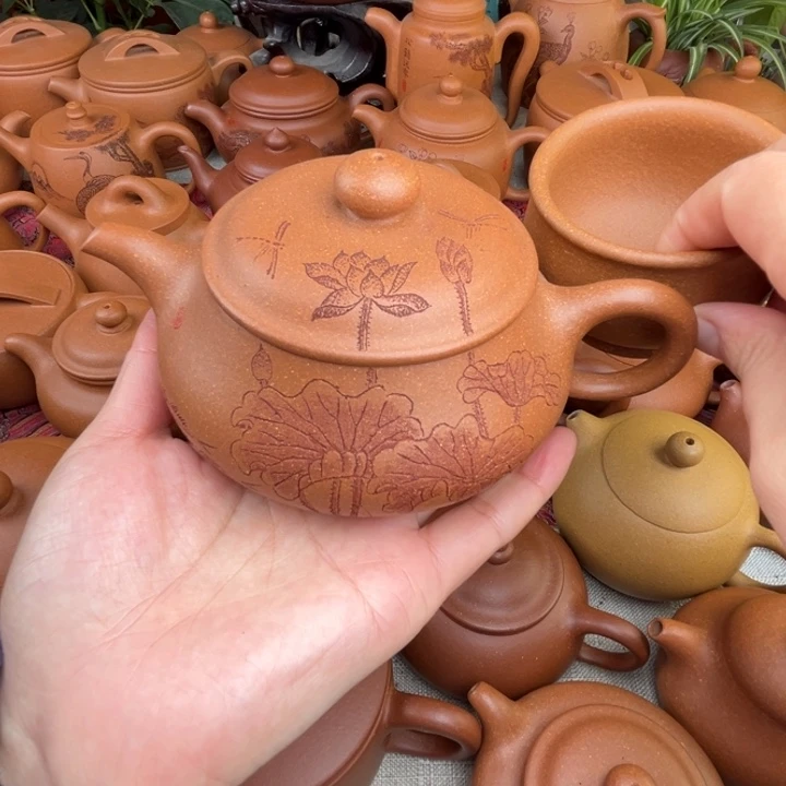 原矿黄降坡刻绘明炉精工半手260c c