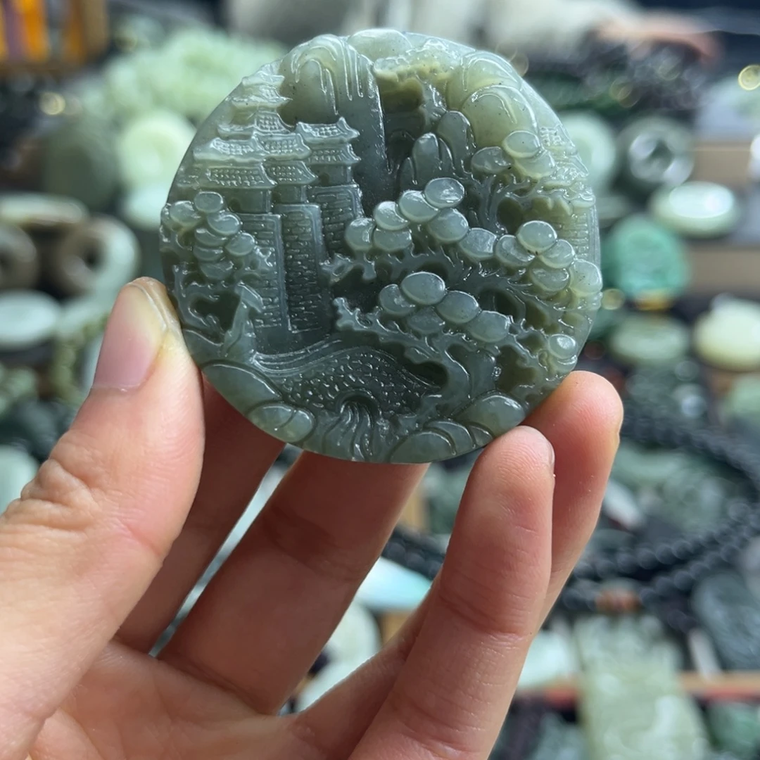 和田玉未镶嵌颈饰