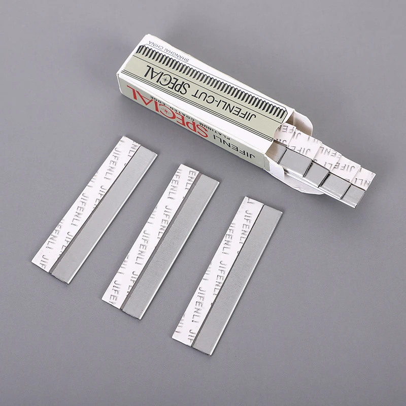 修眉刀片碳钢刮眉刀片波纹刀片一次性修眉刀纹绣眉刀美妆工具