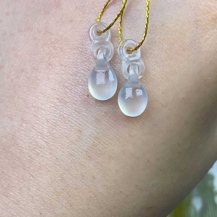 定制翡翠未镶嵌耳饰