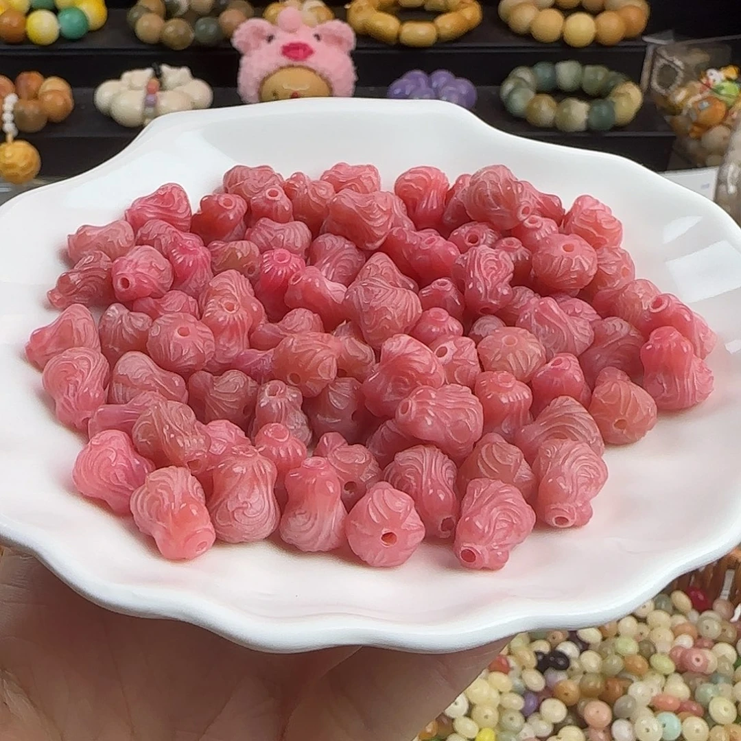 手串菩提根/象牙果卡12粉白菜20颗