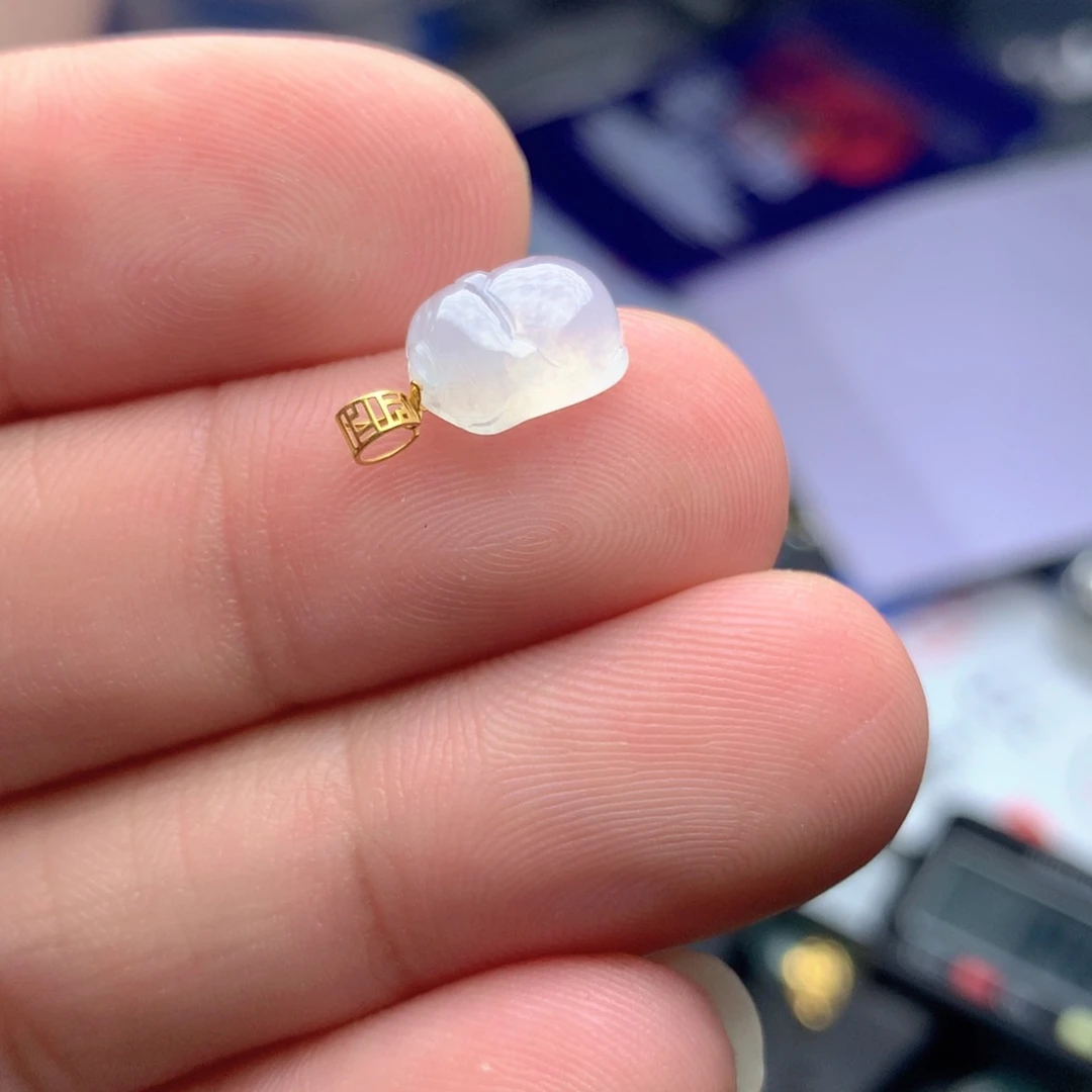 【闪购商品】颈饰18K金镶嵌翡翠翡翠