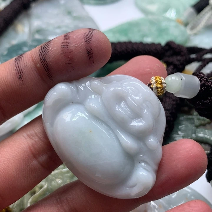 颈饰未镶嵌翡翠保真天然a货翡翠
