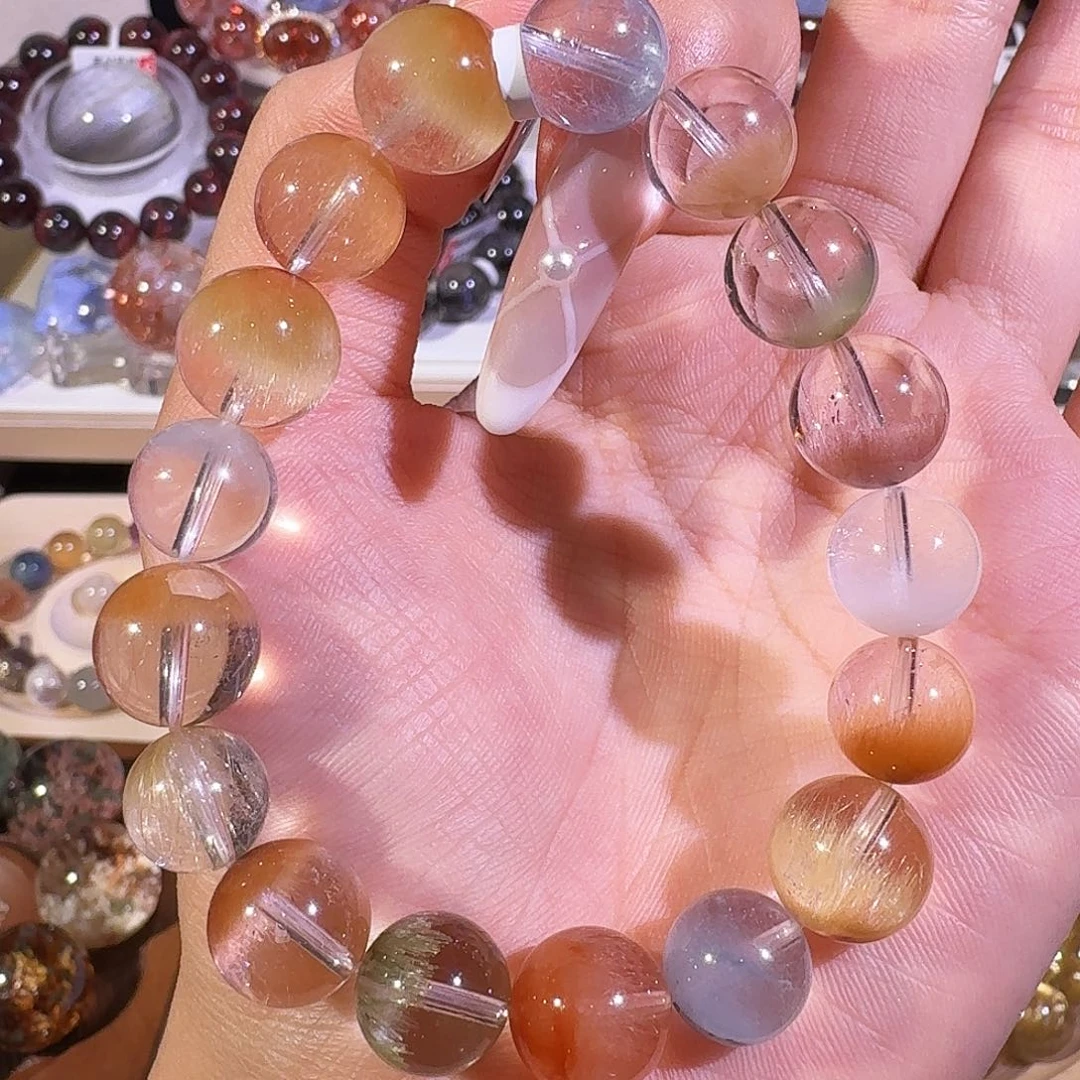 水晶手链未镶嵌天然水晶兔毛手串2