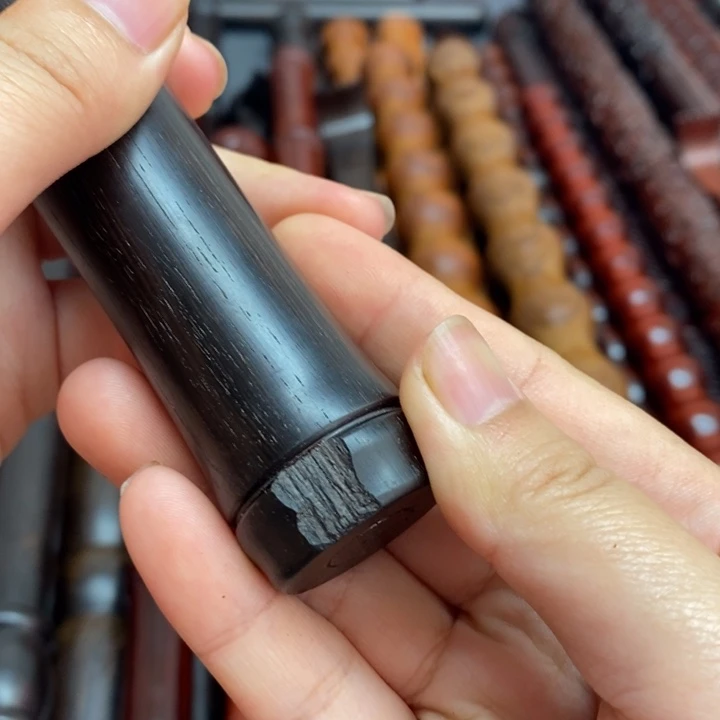 紫光檀微瑕60长竹节往**风