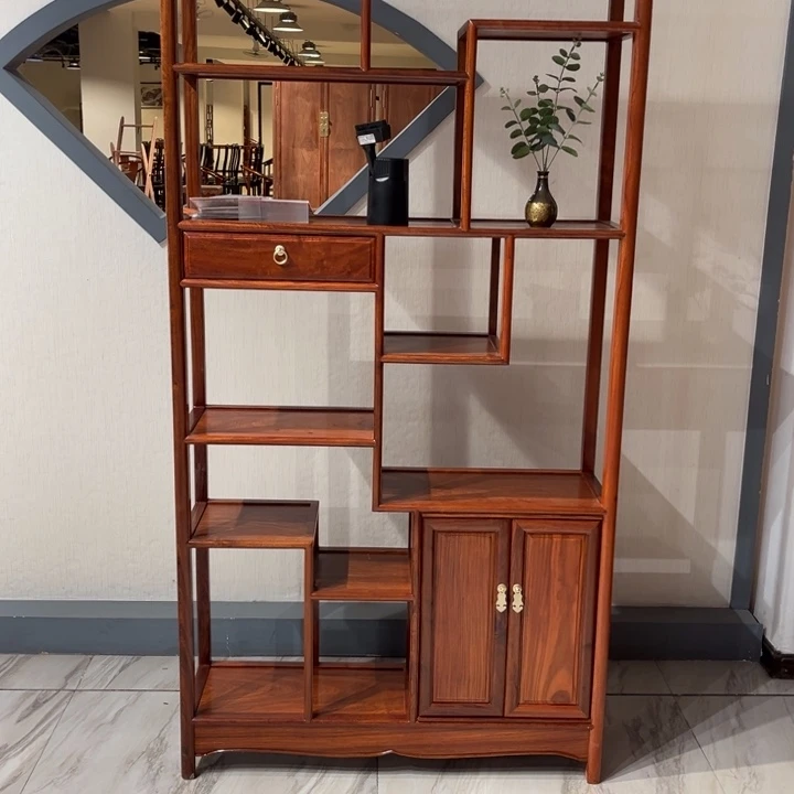 紫檀木类柜类家具遥***途缅甸花梨木博古架