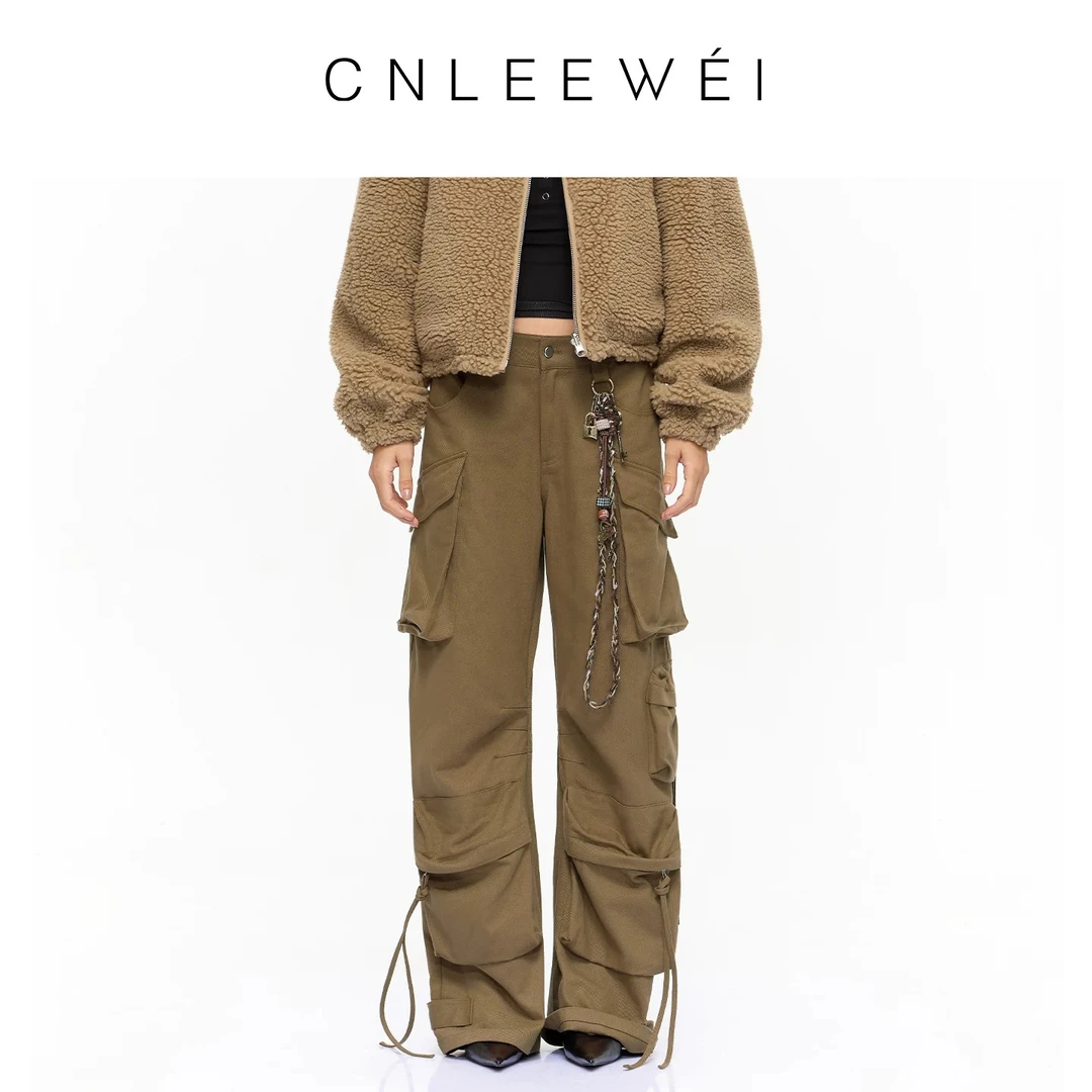 CNLEEWEI廓形口袋工装裤