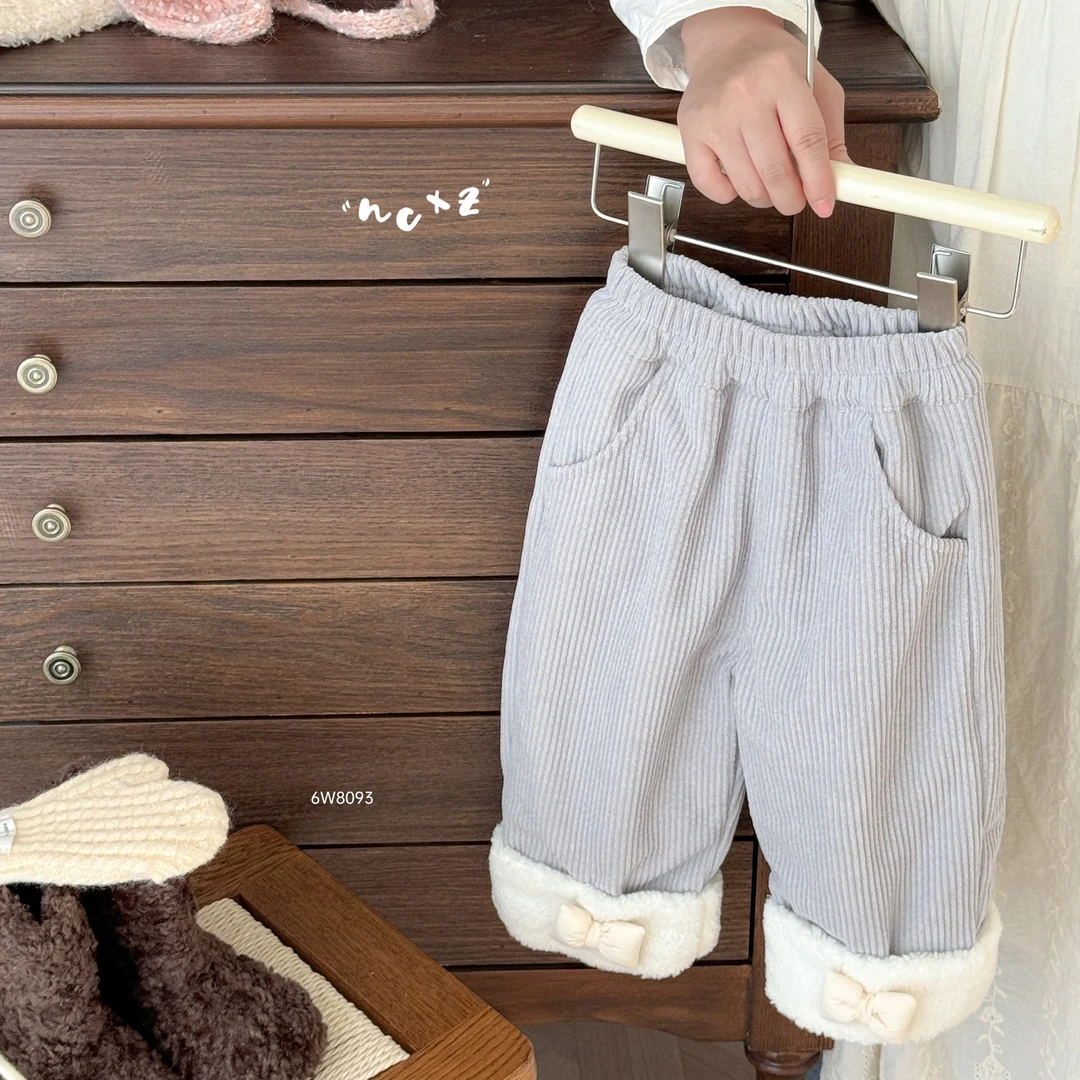 8093灰色双结厚棉外裤
