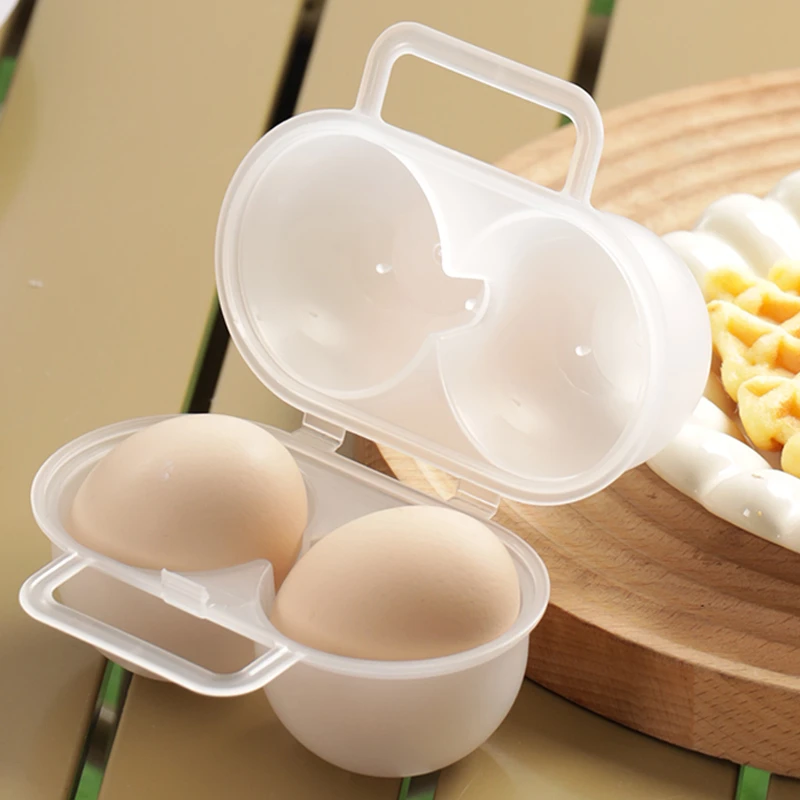 鸡蛋收纳保鲜盒户外防震便携防摔盒旅行用蛋托分装盒保护装蛋神器