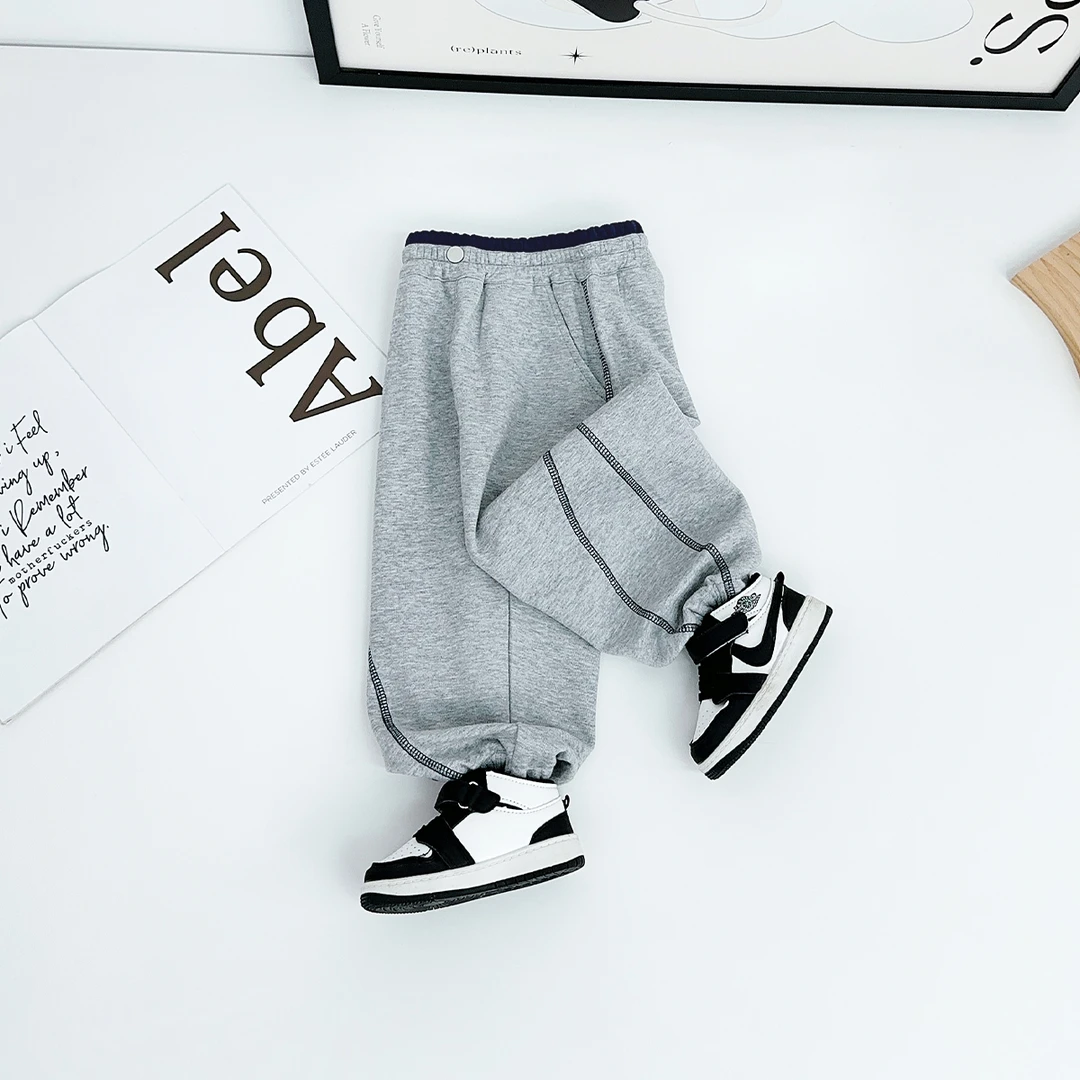 儿童裤子秋季男童运动裤2025新款韩版洋气潮 HZ25760悠悠童话童装