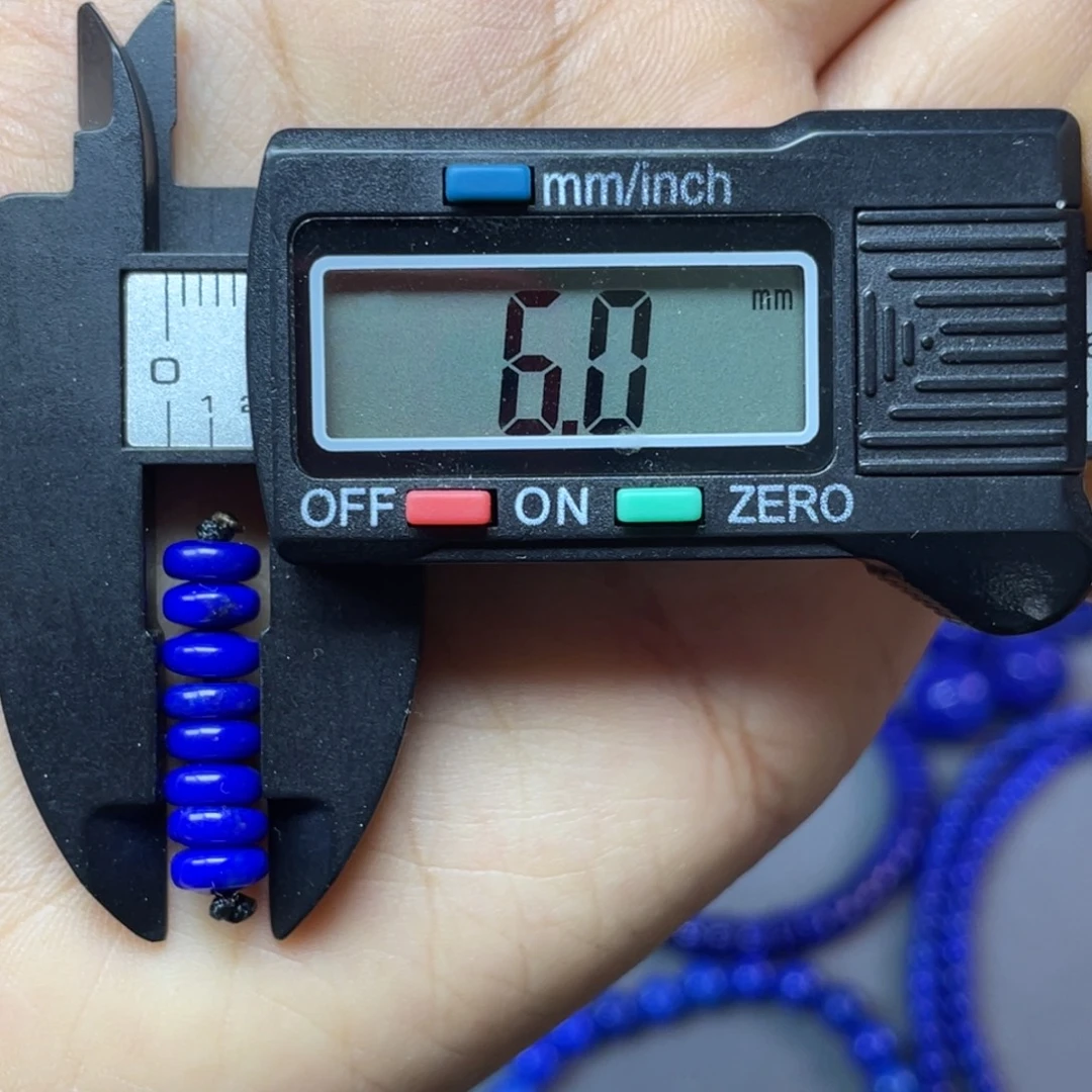 青金石未镶嵌 6mm隔片配饰