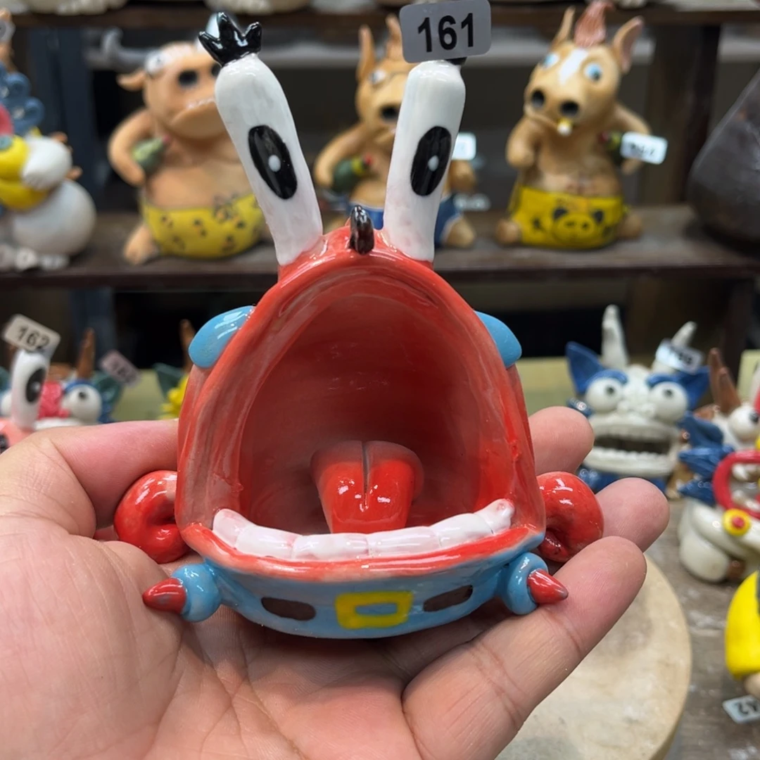 摆件纯手工抽象陶瓷摆件161