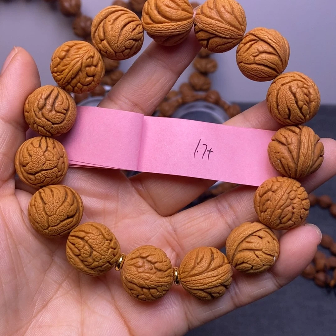 秦岭龙纹桃核15颗