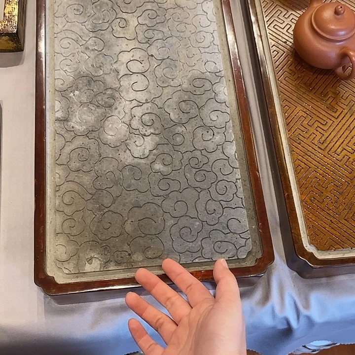 用***753*24*5.5cm大漆云纹茶盘