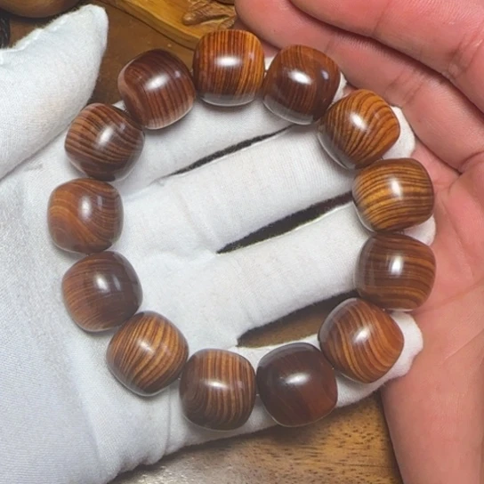 柏木（崖柏）全陈化老料把件串