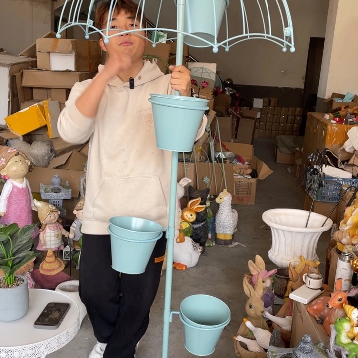 【闪购商品】陶瓷摆件伞花架摆件