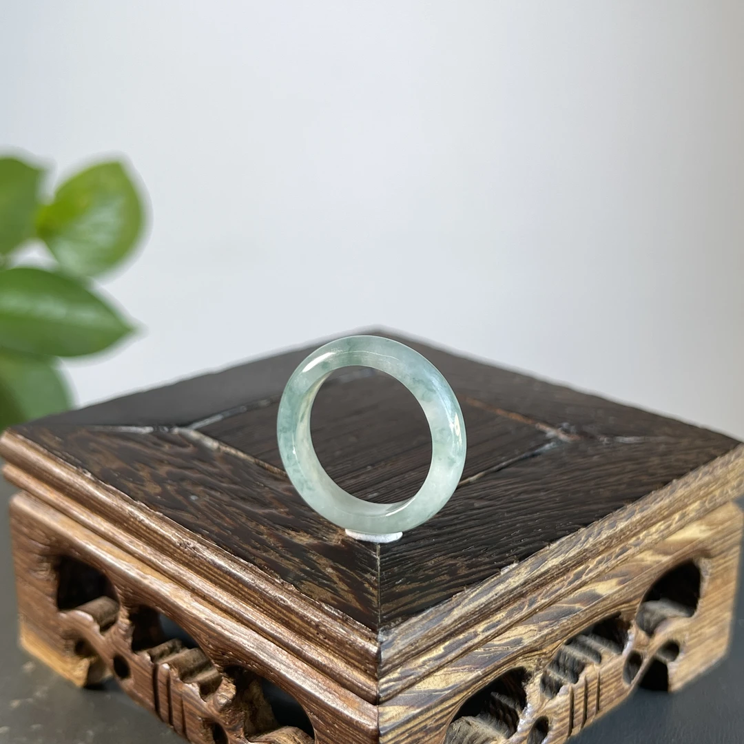 JCB02-33 天然翡翠缅甸A货 翡翠戒圈17#