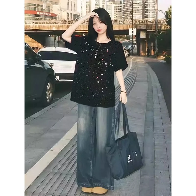 2025新款新中式开衫重工轻奢设计师春夏订钻女士短袖62621