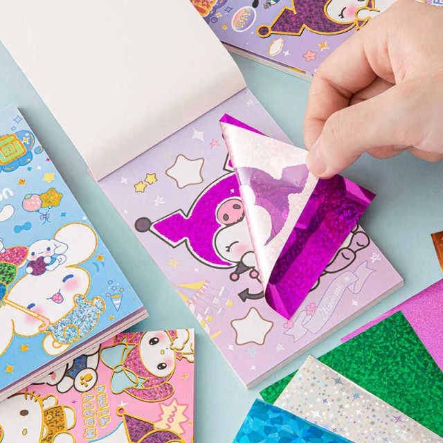 儿童玩具女孩手工diy3到6岁以上魔幻艺术画贴纸女童益智贴画女生