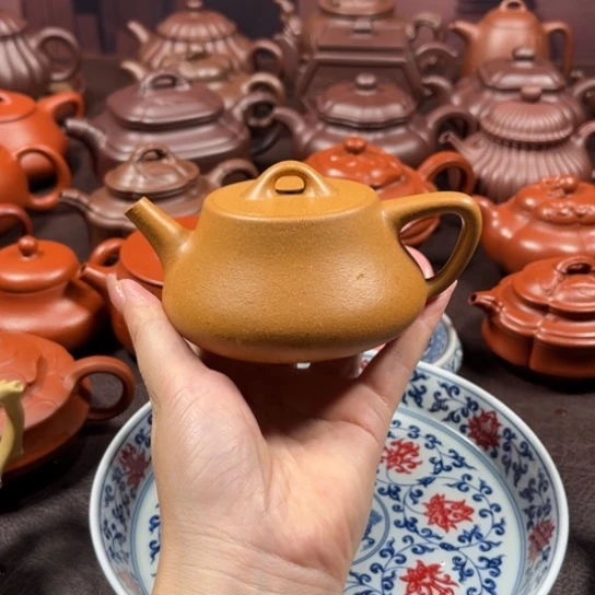 茶壶紫砂孤****影原矿黄金段170毫升