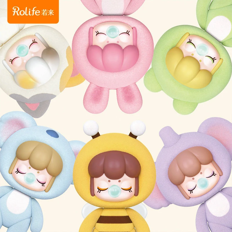 rolife若来BabyNanci茸茸派对系列盲盒可爱治愈桌面摆件可动礼物