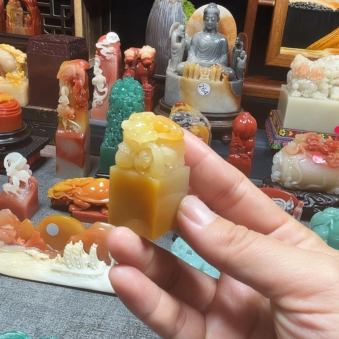 印石寿山石貔貅印章