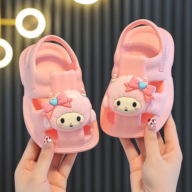 女童凉鞋夏款2025新款软底时尚儿童沙滩鞋可爱公主凉拖男童EVA