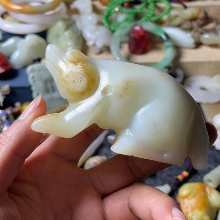 和田玉未镶嵌吊坠(不含链)