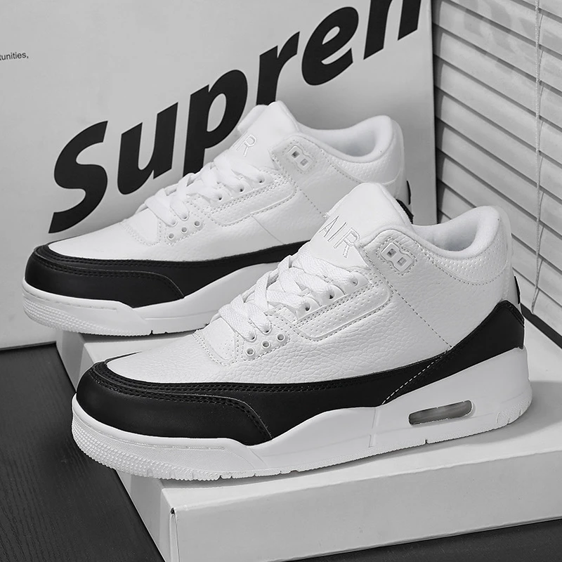 【乔-3】新篮球鞋新秋冬男士高帮气垫实战百搭运动鞋情侣男鞋透气