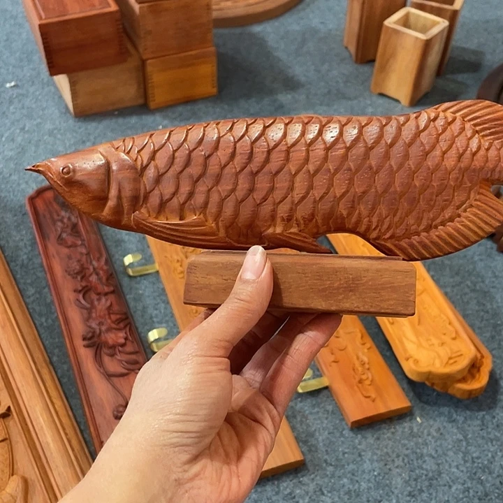 非洲紫檀（红花梨）鱼摆