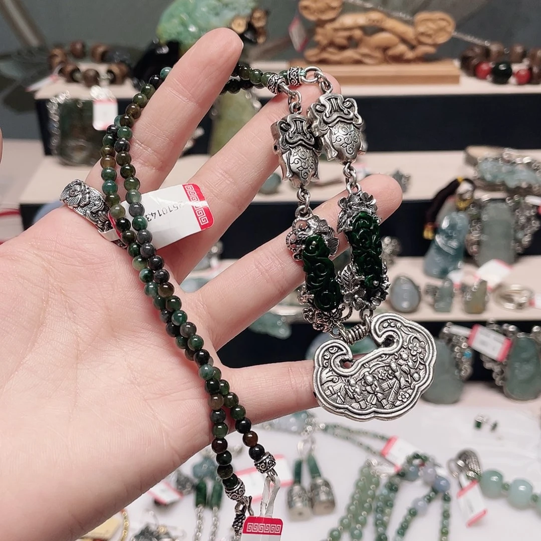 足银纯银复古项链