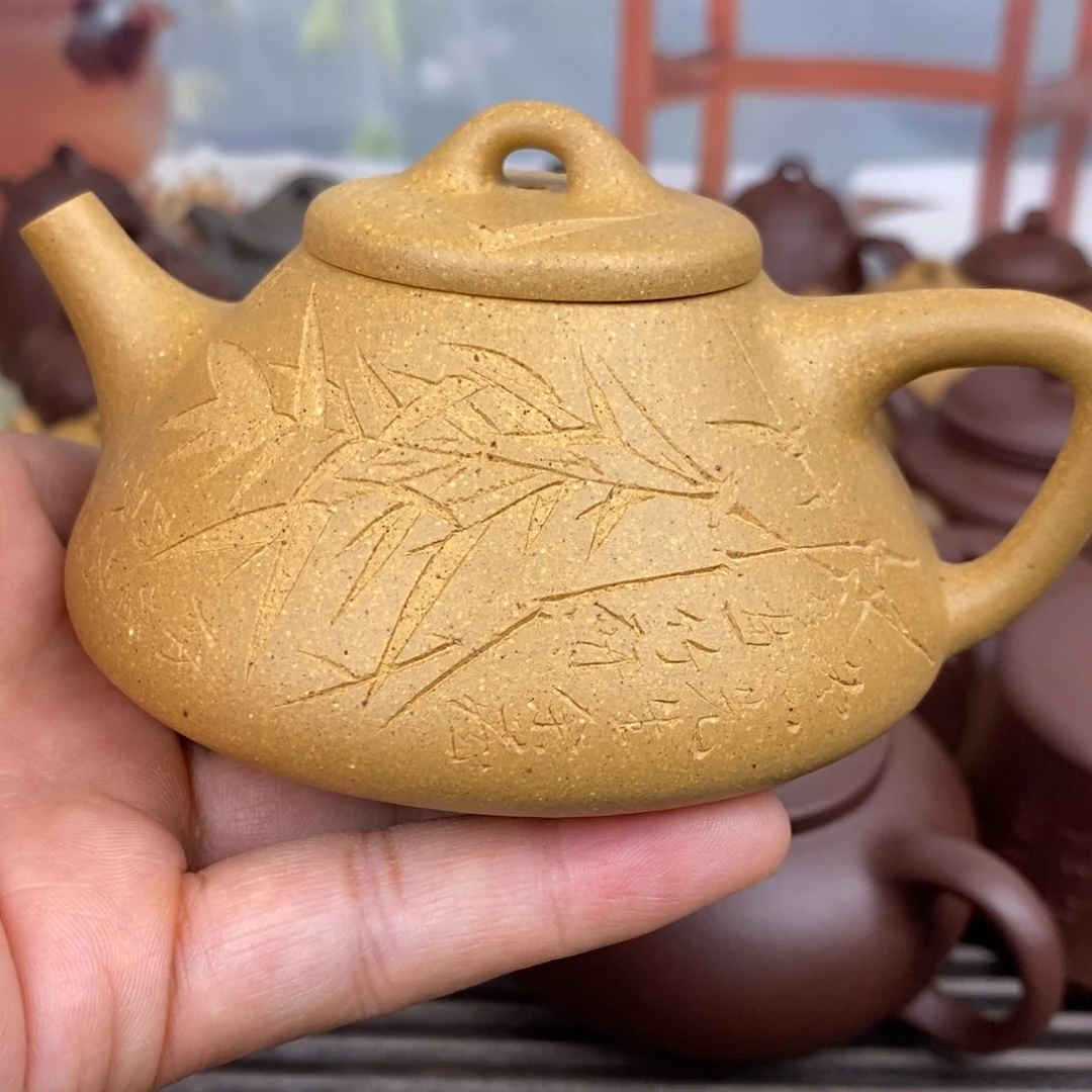 茶壶紫砂子冶石瓢原矿黄金段200cc左右0添加