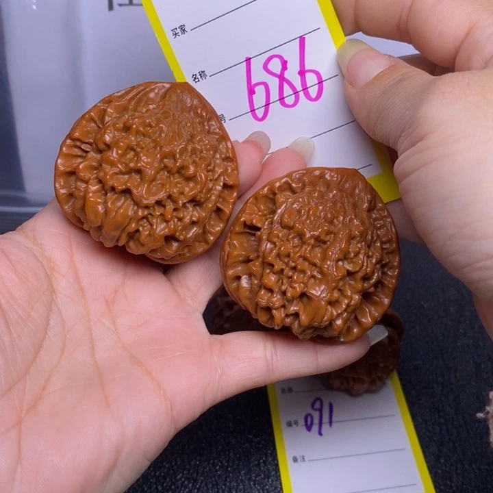 把件文玩核桃686/48.5官帽